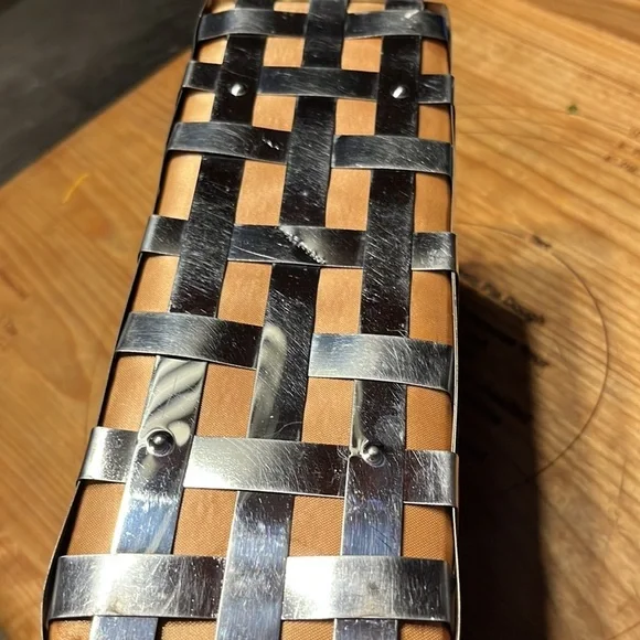 Vintage Dorset Rex fifth avenue bag from the 50s. Metal! Basket weave - Picture 7 of 15